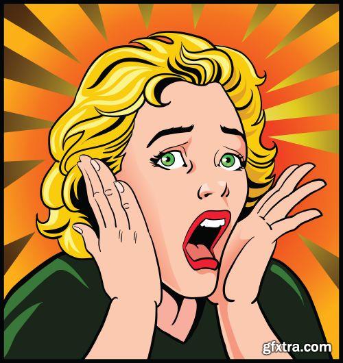 Retro AD Illustrations 27xEPS