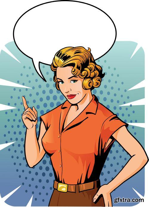 Retro AD Illustrations 27xEPS