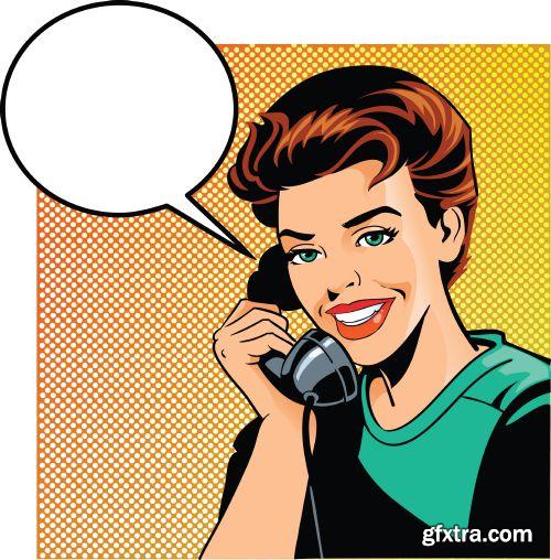 Retro AD Illustrations 27xEPS