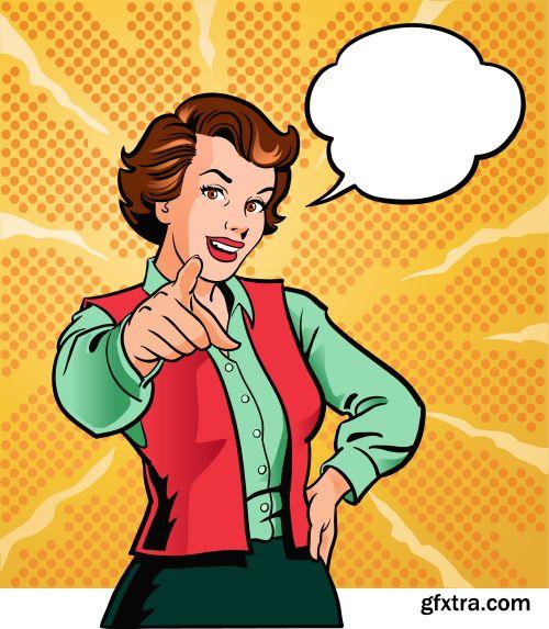 Retro AD Illustrations 27xEPS