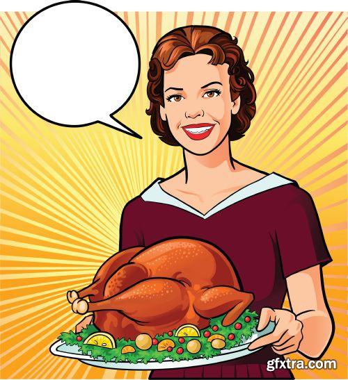 Retro AD Illustrations 27xEPS