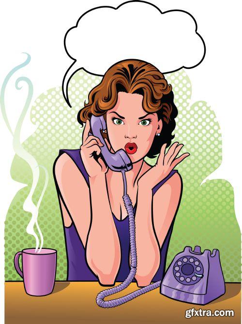 Retro AD Illustrations 27xEPS