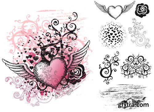 Heart Tattoo Collection 22xEPS
