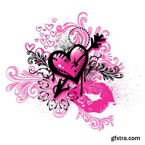 Heart Tattoo Collection 22xEPS