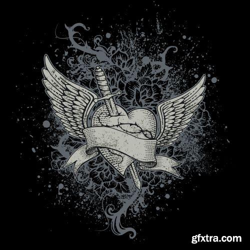 Heart Tattoo Collection 22xEPS