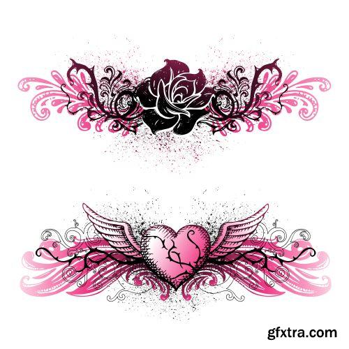 Heart Tattoo Collection 22xEPS