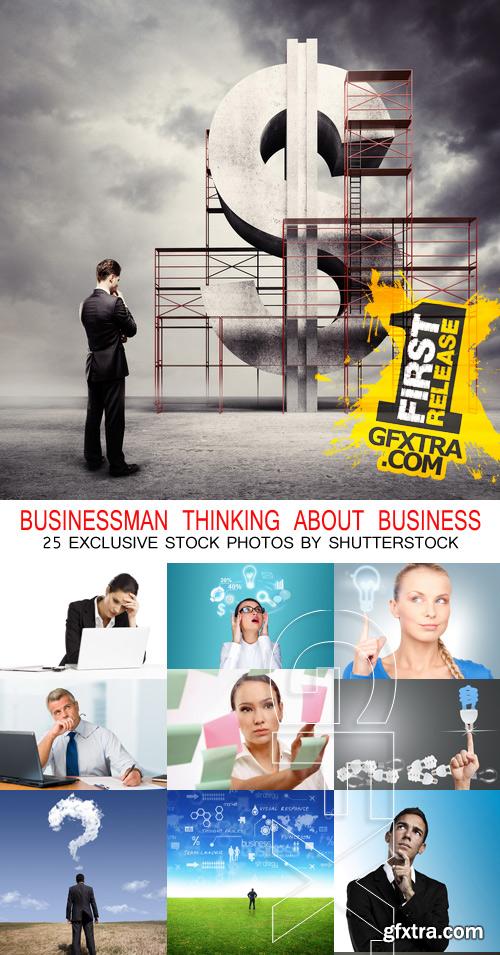 Amazing SS - Businessman thinking about business, 25xJPGs Amazing SS - Businessman thinking about business, 25xJPGs