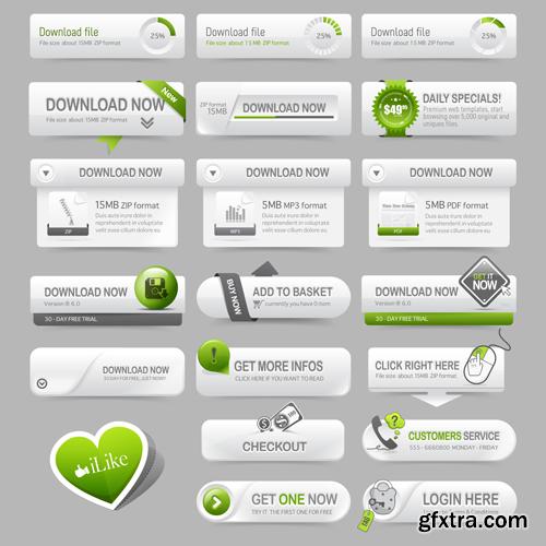 Web design elements 25 EPS