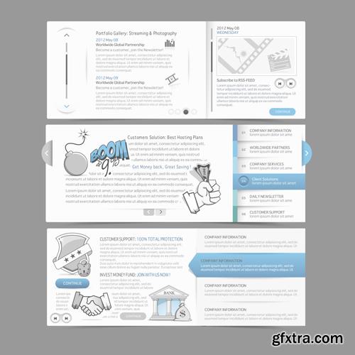 Web design elements 25 EPS