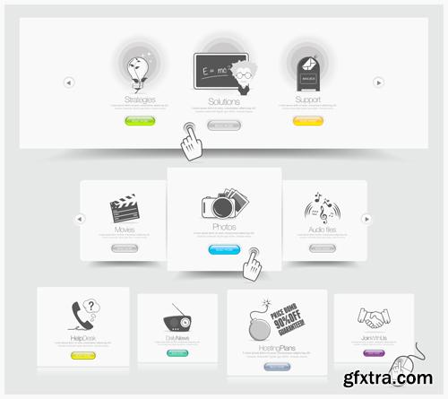 Web design elements 25 EPS