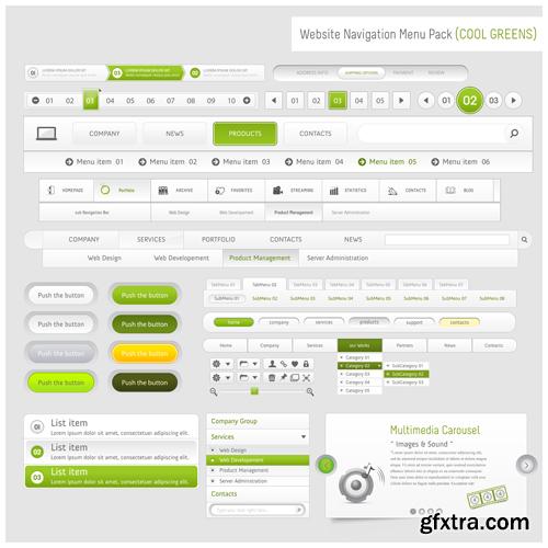Web design elements 25 EPS
