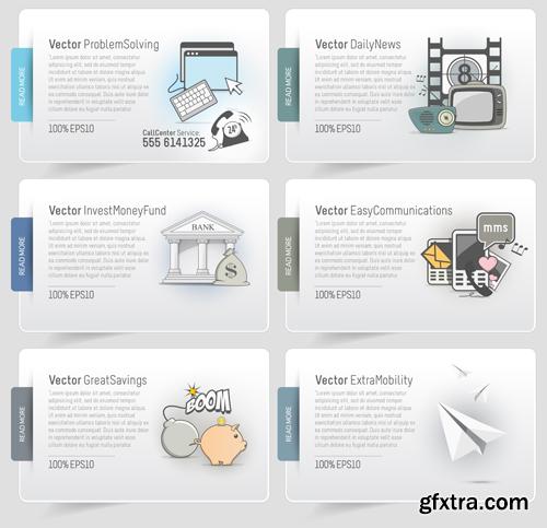 Web design elements 25 EPS