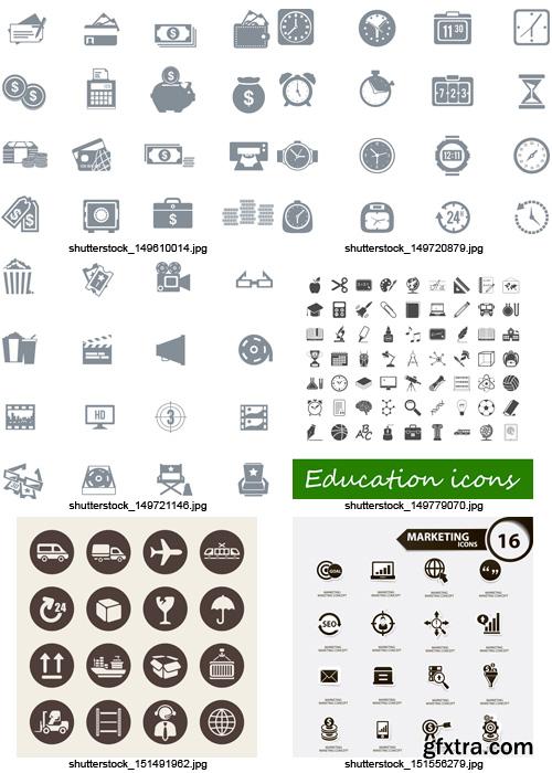 Amazing SS - Black &amp; White Icons 4, 25xEPS