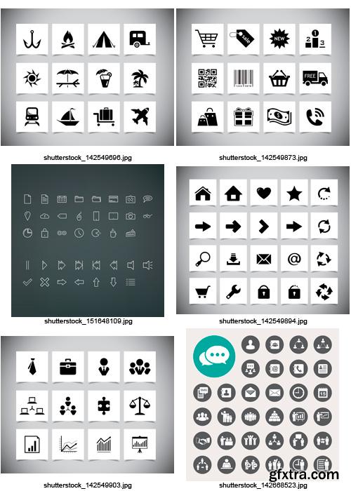 Amazing SS - Black &amp; White Icons 4, 25xEPS