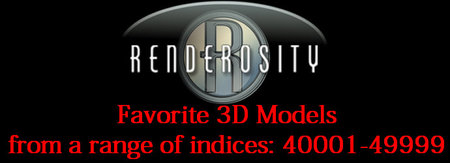 Renderosity 3D Collection. Part II. Rarities models