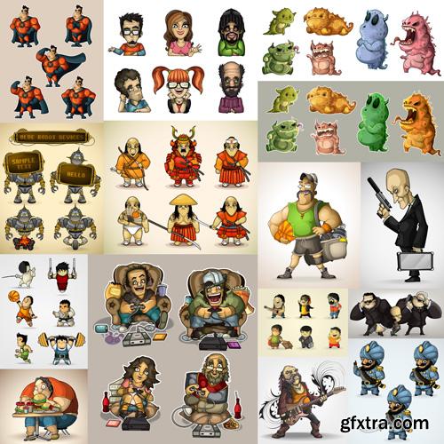 Cartoon Character #2 - 25 Vector