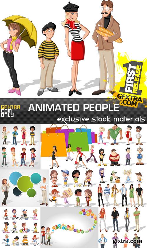 Animated people collection - 25xEPS Animated people collection - 25xEPS