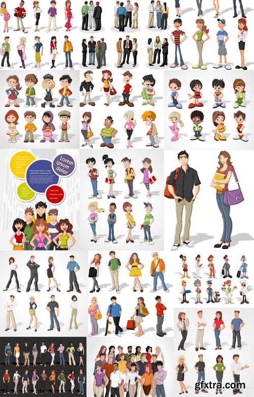 Animated people collection - 25xEPS Animated people collection - 25xEPS