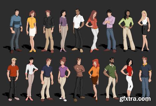 Animated people collection - 25xEPS