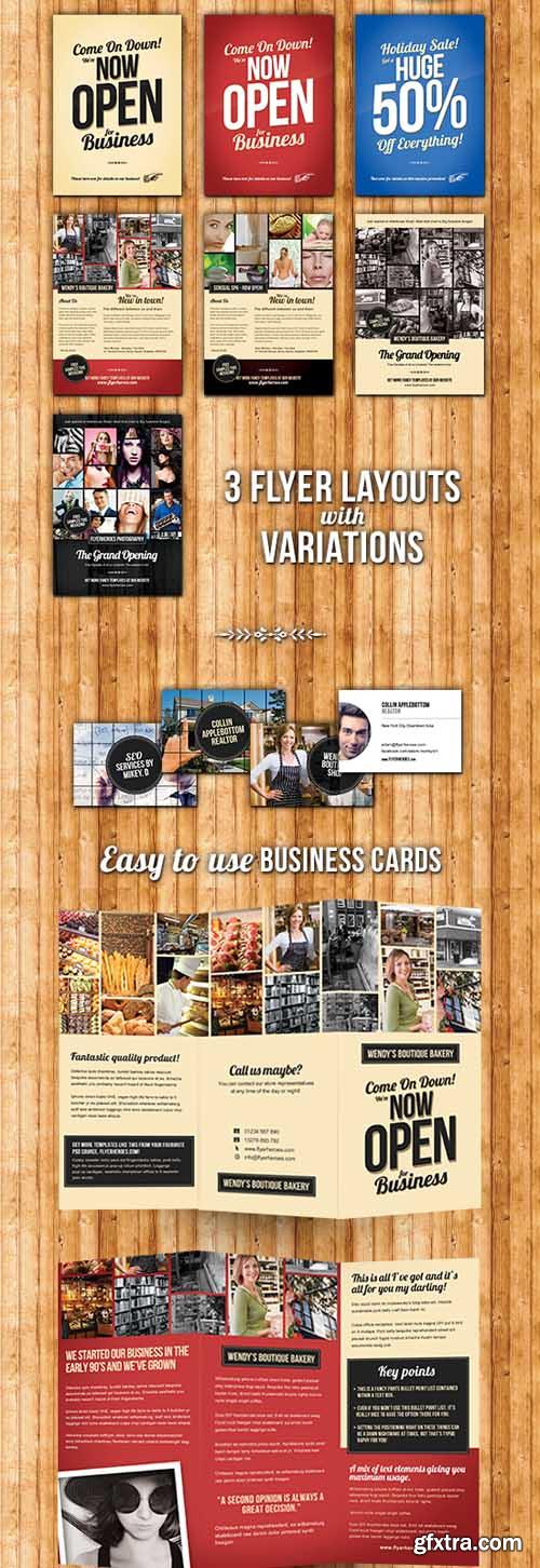 Business Pack - Flyers, Business Cards and Tri-Fold Brohures