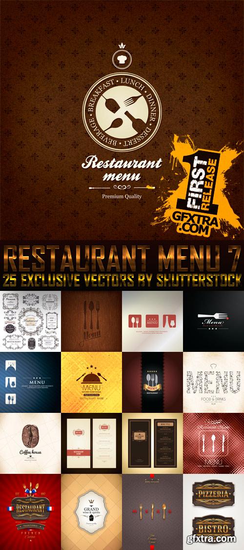Amazing SS - Restaurant Menu 7, 25xEPS