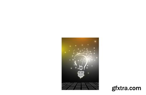 Amazing SS - Creative light bulb with construction, 25xEPS