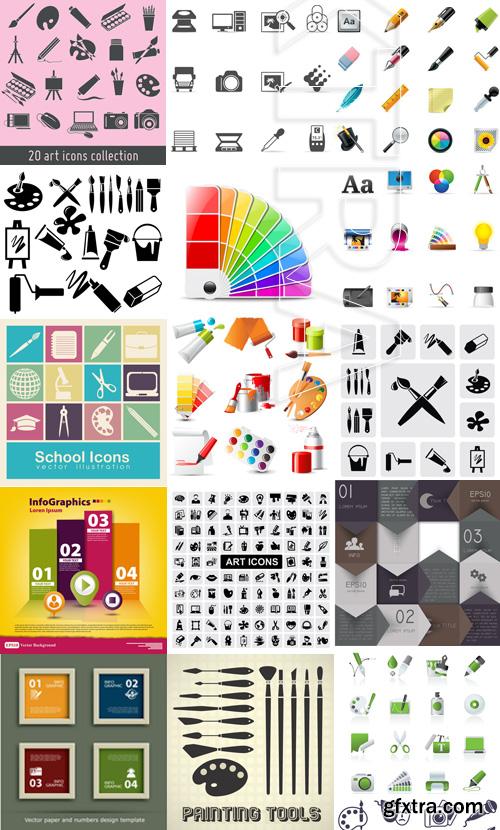 Amazing SS - Color palette icon, 25xEPS