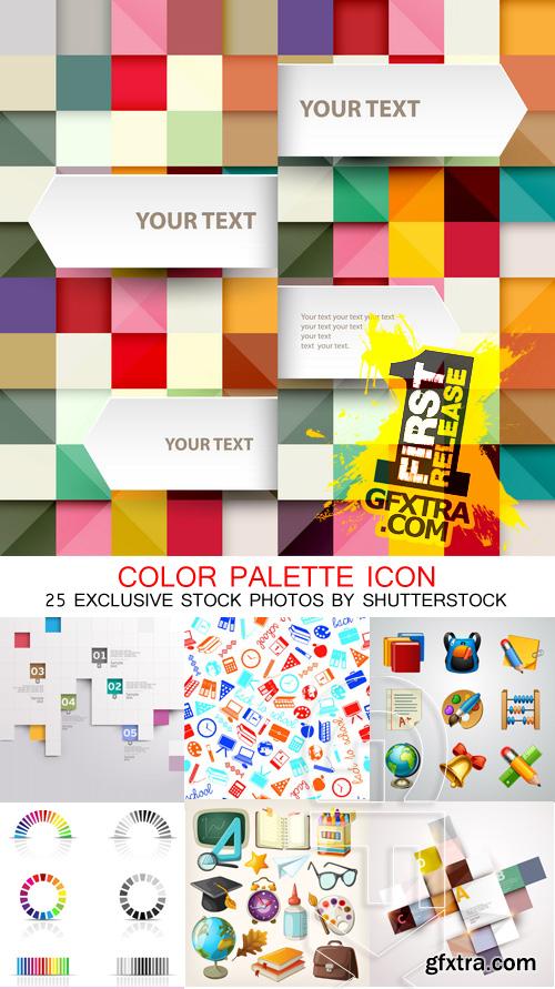 Amazing SS - Color palette icon, 25xEPS