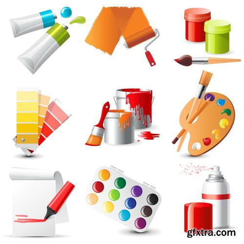 Amazing SS - Color palette icon, 25xEPS