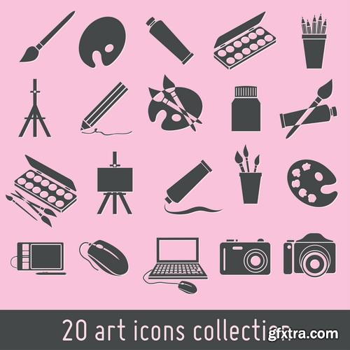 Amazing SS - Color palette icon, 25xEPS