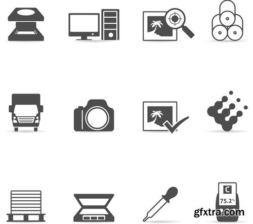 Amazing SS - Color palette icon, 25xEPS