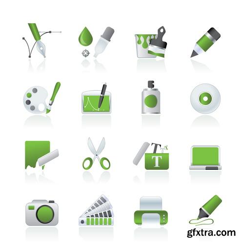 Amazing SS - Color palette icon, 25xEPS