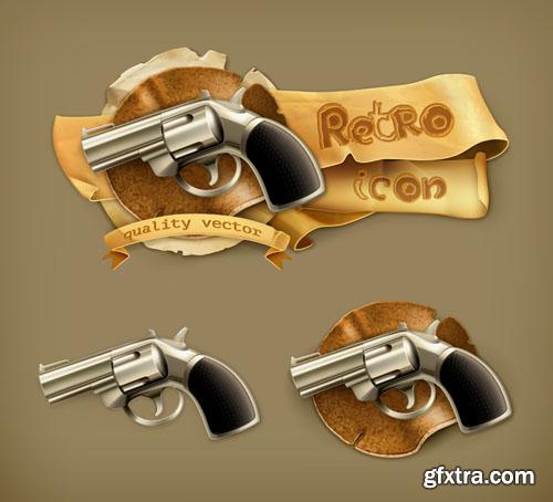 Retro icon collection 25 EPS