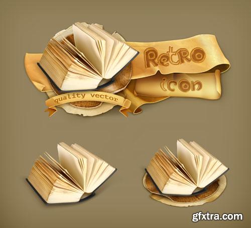 Retro icon collection 25 EPS