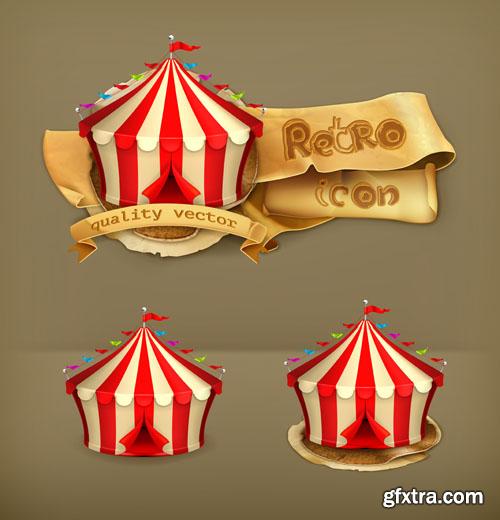 Retro icon collection 25 EPS