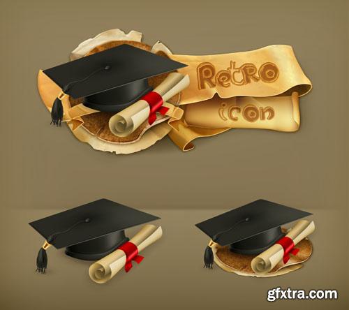 Retro icon collection 25 EPS