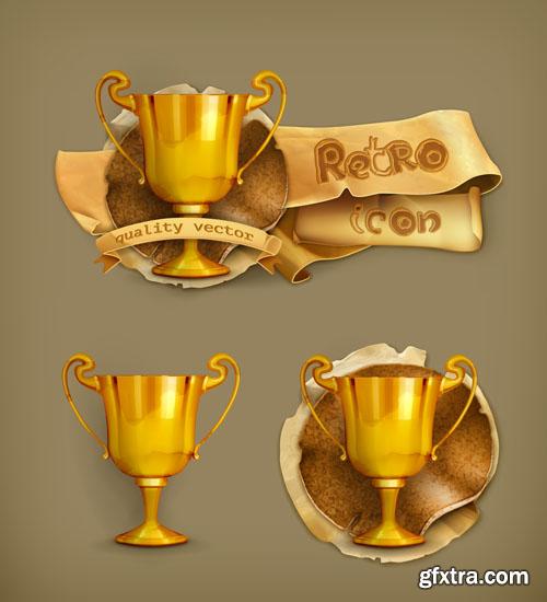 Retro icon collection 25 EPS