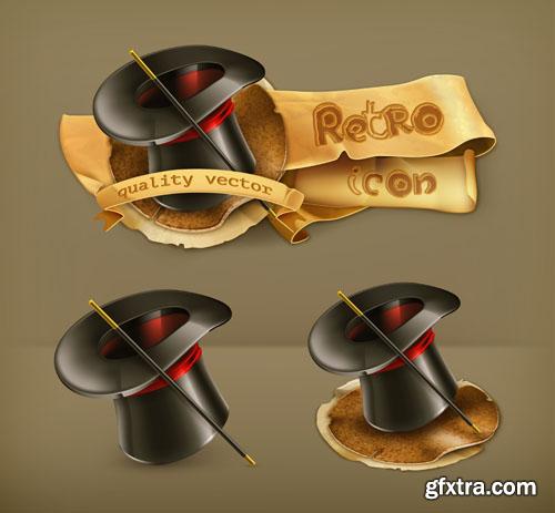 Retro icon collection 25 EPS