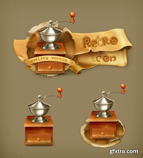 Retro icon collection 25 EPS