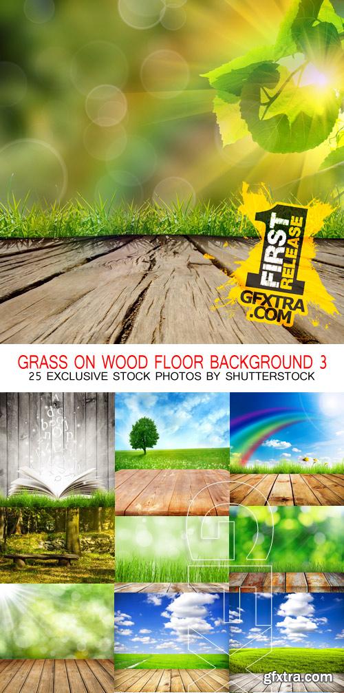 Amazing SS - Grass on wood floor background 3, 25xJPGs Amazing SS - Grass on wood floor background 3, 25xJPGs