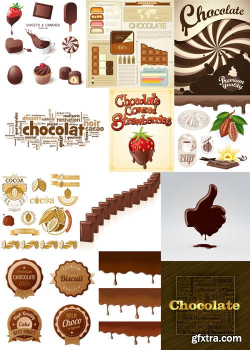Chocolate collection 25xEPS, AI
