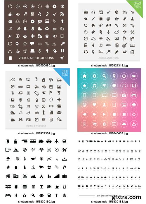 Amazing SS - Black &amp; White Icons 5, 25xEPS