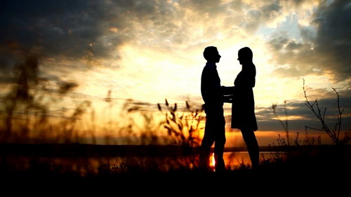 loving couple at sunset - Footage (Shutterstock)
