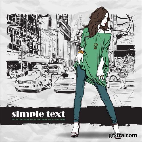 Amazing SS - Model fashion 2, 25xEPS Amazing SS - Model fashion 2, 25xEPS