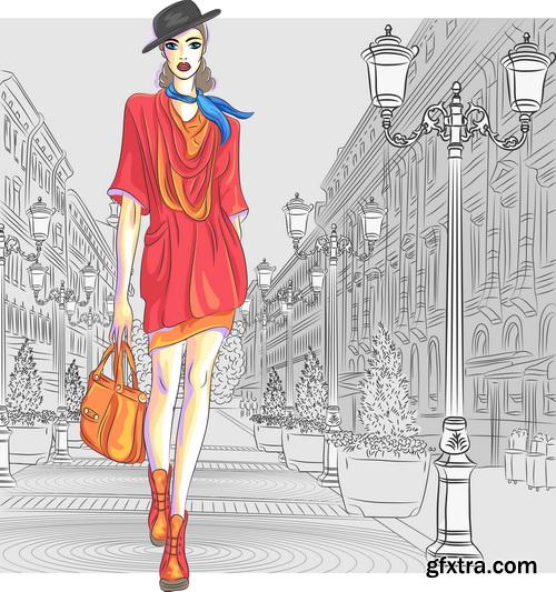 Amazing SS - Model fashion 2, 25xEPS Amazing SS - Model fashion 2, 25xEPS