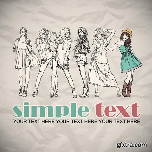 Amazing SS - Model fashion 2, 25xEPS Amazing SS - Model fashion 2, 25xEPS