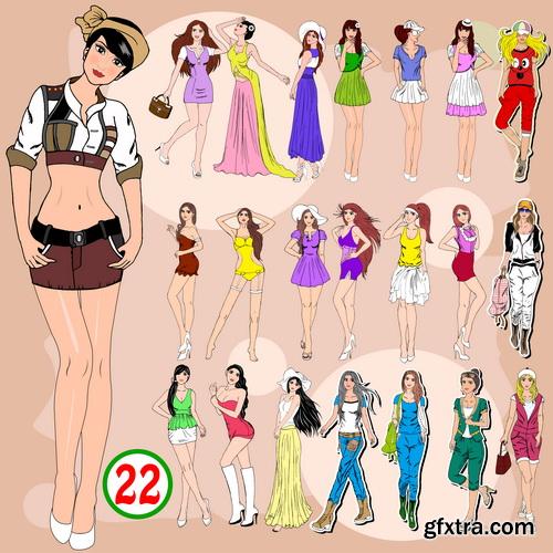 Amazing SS - Model fashion 2, 25xEPS Amazing SS - Model fashion 2, 25xEPS