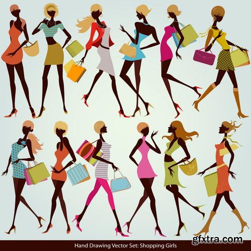 Fashion Girls Illustration #1, 25xEPS