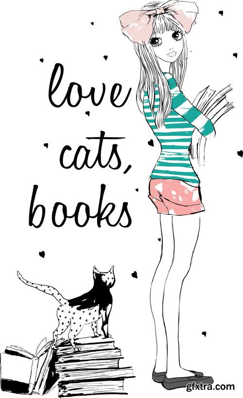 Fashion Girls Illustration #1, 25xEPS