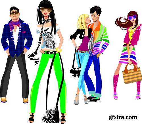 Fashion Girls Illustration #1, 25xEPS